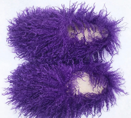 Hot 2024 🔥 Purple Furry Slippers